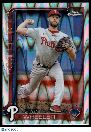 2025 Topps Chrome Zack Wheeler #189 Raywave Refractors