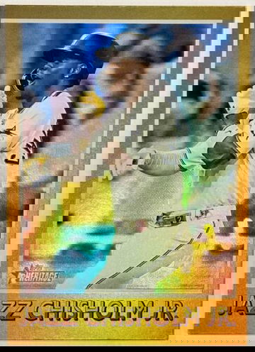 2024 Topps Heritage Sensations SP GOLD Foil JAZZ CHISHOLM JR. (75BS-13) Marlins