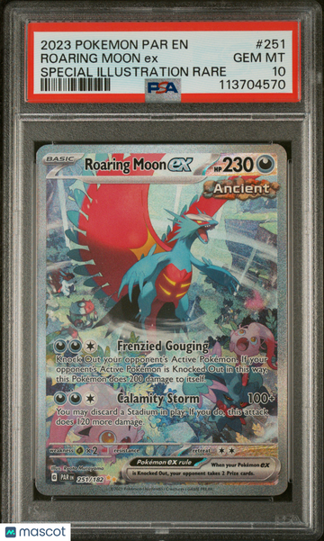 2023 Pokemon Par EN-Paradox Rift Roaring Moon EX Special Illustration Rare PSA 10 #251