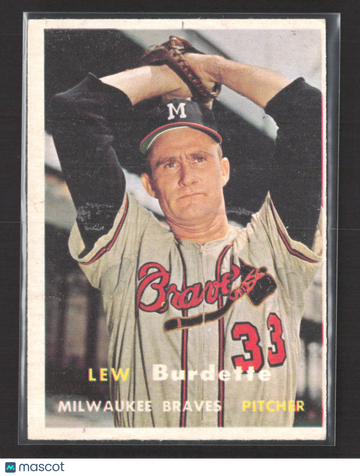 1957 Topps Lew Burdette #208