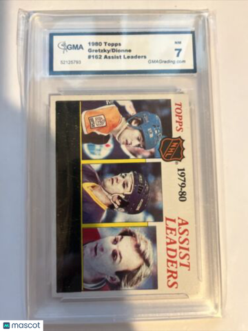 1980-81 Topps Wayne Gretzky #162 Leaders Assist GMA 7