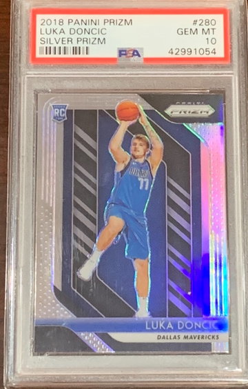 2018 Prizm Luka Doncic Silver PSA 10