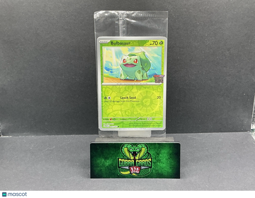 2023 Scarlet & Violet 151 Bulbasaur Reverse Holo Stamped Promo Sealed #1/165