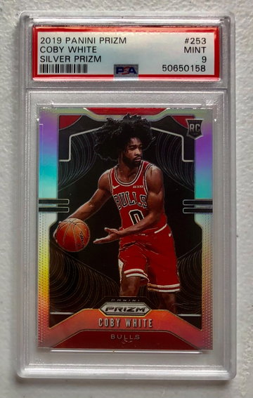 2019 Coby White Silver Prizm PSA 9