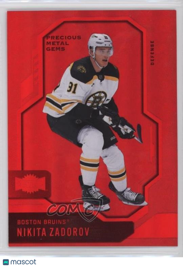 2024-25 Skybox Metal Universe - [Base] - Precious Metal Gems Red Nikita Zadorov #93 Precious Metal Gems Red 074/100