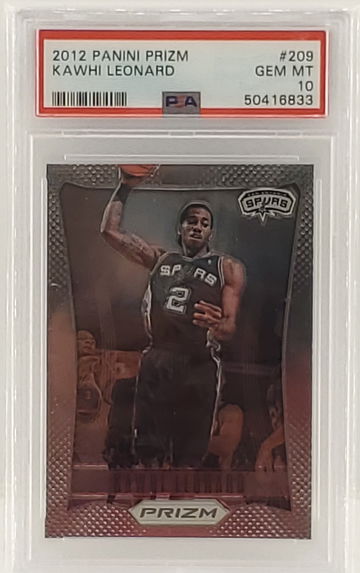 KAWHI LEONARD 2012 PANINI PRIZM CARD 209 PSA 10