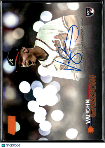 Vaughn Grissom 2023 Topps Stadium Club RC Auto /5 Atlanta Braves