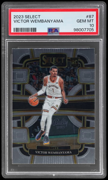 2023 Panini Select Victor Wembanyama Concourse PSA 10 RC