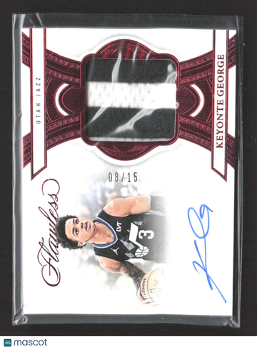 2025 Panini Flawless Keyonte George #FPA-KGJ /15 Patch Memorabilia