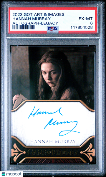 2023 Rittenhouse Game Of Thrones Art & Images Autographs Hannah Murray Legacy PSA 6