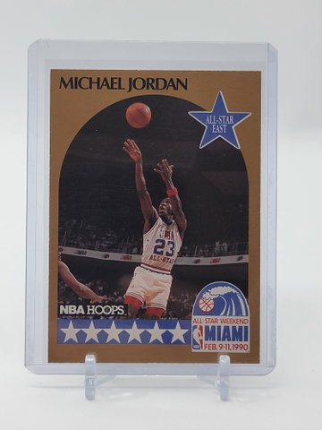 1990 hoops all star Michael Jordan ERROR MISPRINT wrong year for dunk championship