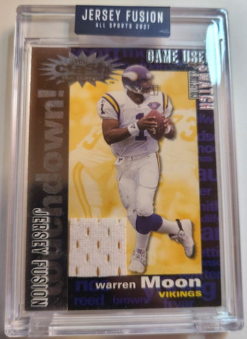 2021 Jersey Fusion Warren Moon Game Used Swatch