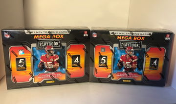 2021 Panini NFL Playbook Football Trading Card Mega Box Brand New Factory Sealed