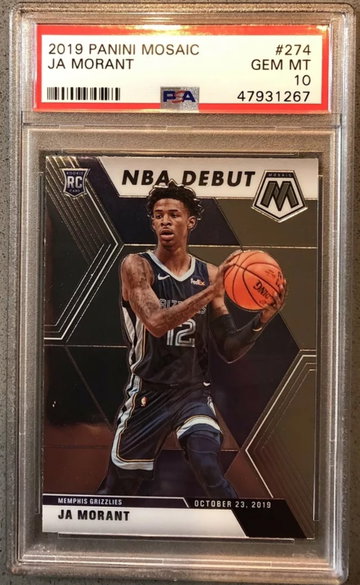 2019-20 Mosaic JA Morant Debut PSA 10