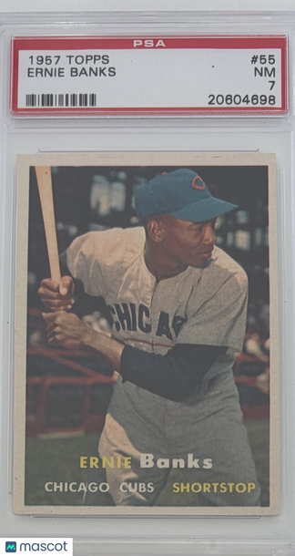 1957 Topps Ernie Banks #55 PSA 7