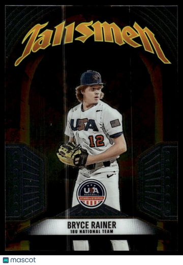 2026 Panini Stars & Stripes Prizm USA Baseball Bryce Rainer #11 Talisman