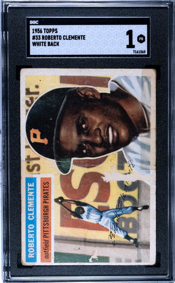 1956 Topps #33 Roberto Clemente SGC 1