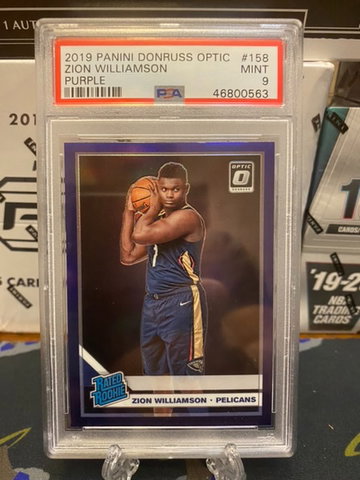 Optic Purple Zion Williamson PSA 9