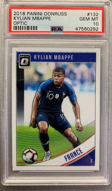 KYLIAN MBAPPE 2018 OPTIC TRUE ROOKIE PSA 10 GEM MINT 
