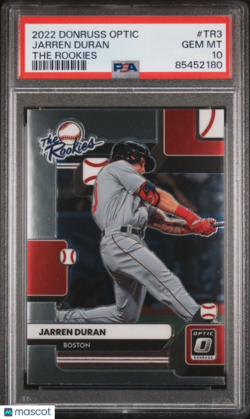2022 Donruss Optic Jarren Duran #TR3 Optic Rookie PSA 10