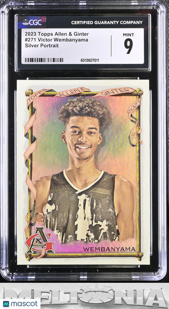 2023 Topps Allen & Ginter Victor Wembanyama #271 Silver Portrait RC CGC 9