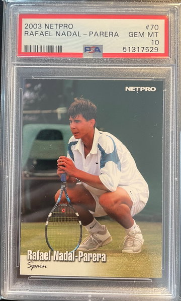 Rafael Nadal Netpro #70 PSA 10 - ROOKIE CARD RC