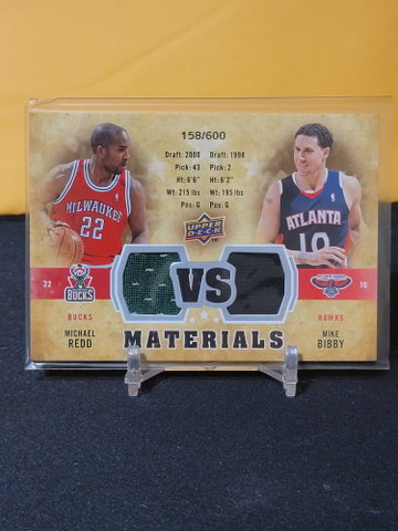 2009 upper deck vs materials sp jersey patch relics Bibby O'Neal Curry