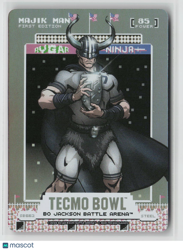 2026 Bo Jackson Battle Arena Tecmo Bowl Majik Man #SB662 Scoreboard 85 Power Steel Near Mint or Better