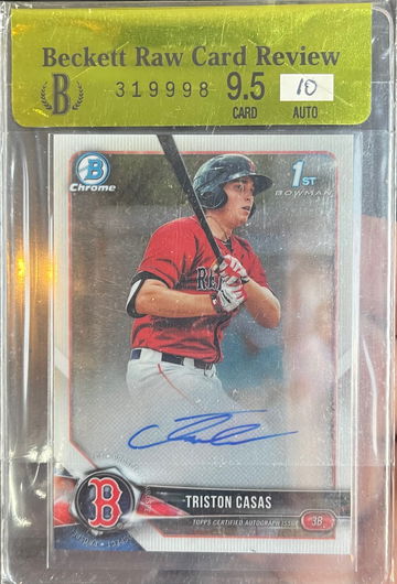 2018 Bowman Chrome Triston Casas auto 