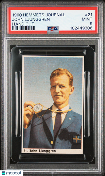 1960 Hemmets Journal John Ljunggren Rookie #21 PSA 9