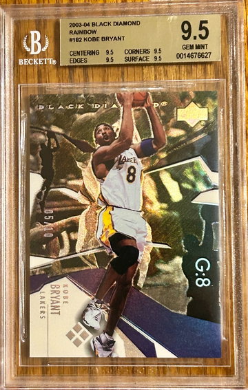 2003-04 BLACK DIAMOND KOBE BRYANT RAINBOW - BGS 9.5