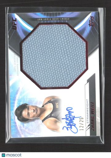 2024 Topps UFC Knockout Zhang Weili #AJFM-ZW /25 Event-Used Fight Mat Relic