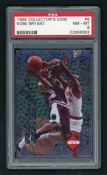 1996 Collector's Edge Rookie Rage Kobe Bryant #6 PSA 8