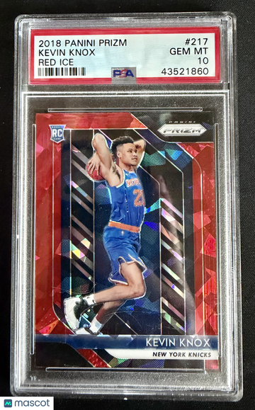 2018 Panini Prizm Kevin Knox #217 Red Ice RC PSA 10