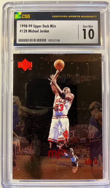 Michael Jordan 1998 UD MJx #128 CSG 10