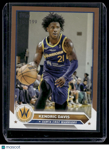 2023-24 Topps G-League Kendric Davis #78 Bronze SN