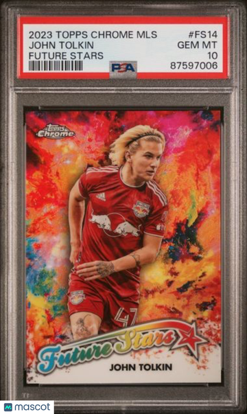 2023 Topps Chrome MLS Future Stars John Tolkin #FS14 PSA 10