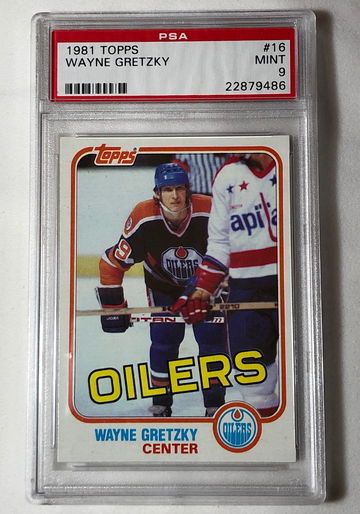 1981 TOPPS WAYNE GRETSKY # 16 MINT-9