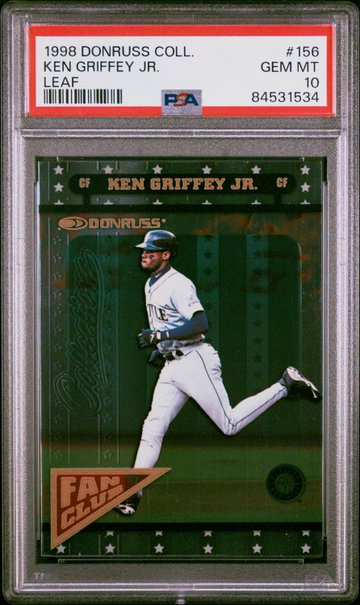1998 Panini Donruss #156 Ken Griffey Jr. Collections PSA 10