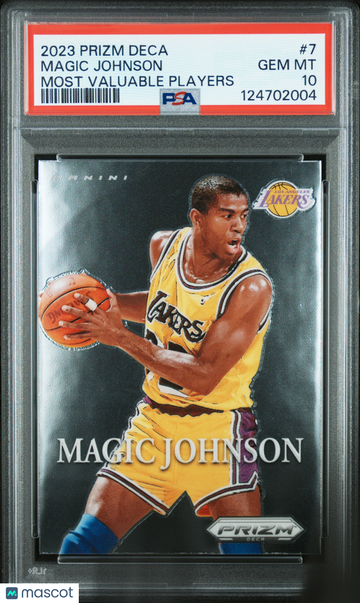 2023 Panini Prizm Deca Most Valuable Players Magic Johnson #7 PSA 10