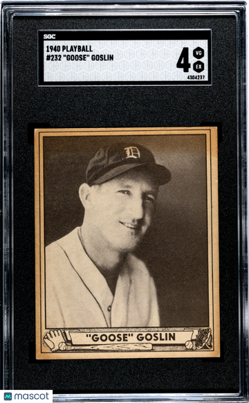 1940 Playball Goose Goslin #232 SGC 4