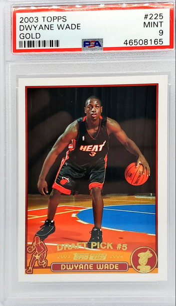 Dwyane Wade Gold Collection PSA 9