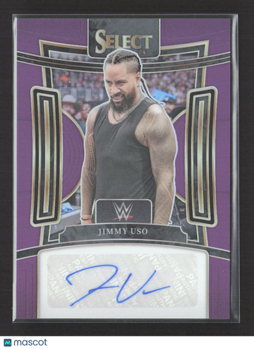 2024 Panini Select Prizm WWE Jimmy Uso #SG-JMU Purple /35