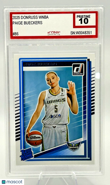 2025 Panini Donruss WNBA Paige Bueckers Base Rookie #86 Dallas Wings Grade 10 Basketball Card