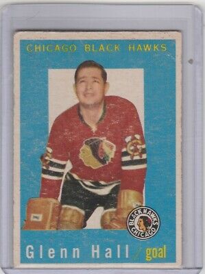 1959 60 Topps #32 Glenn Hall Chicago Blackhawks Hall of Fame
