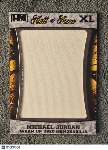 2014 Hits Memorabilia Hall of Fame XL Michael Jordan #D-MJ /10 Game-Used Warm Up Memorabilia