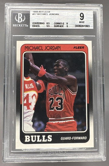 1988 Fleer Michael Jordan #17 BGS 9