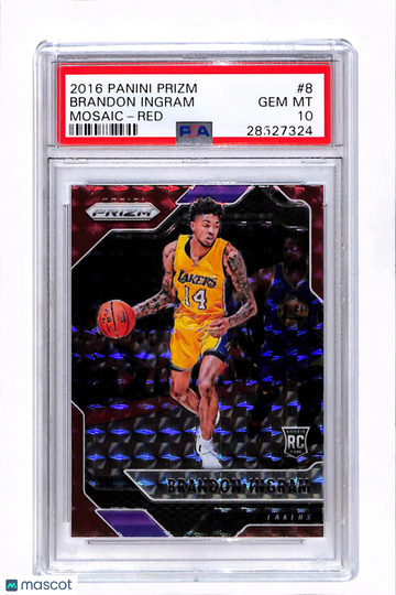2016 Panini Prizm Mosaic Brandon Ingram #8 Red PSA 10