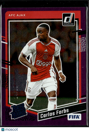 Carlos Forbs 2023 Panini Donruss Soccer Purple AFC Ajax