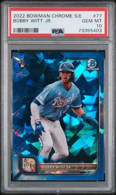 PSA 10 2022 Bowman Chrome Sapphire Bobby Witt Jr